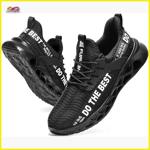 Steel Toe Sneakers Lightweight Safety Work Shoes Puncture Proof Slip On